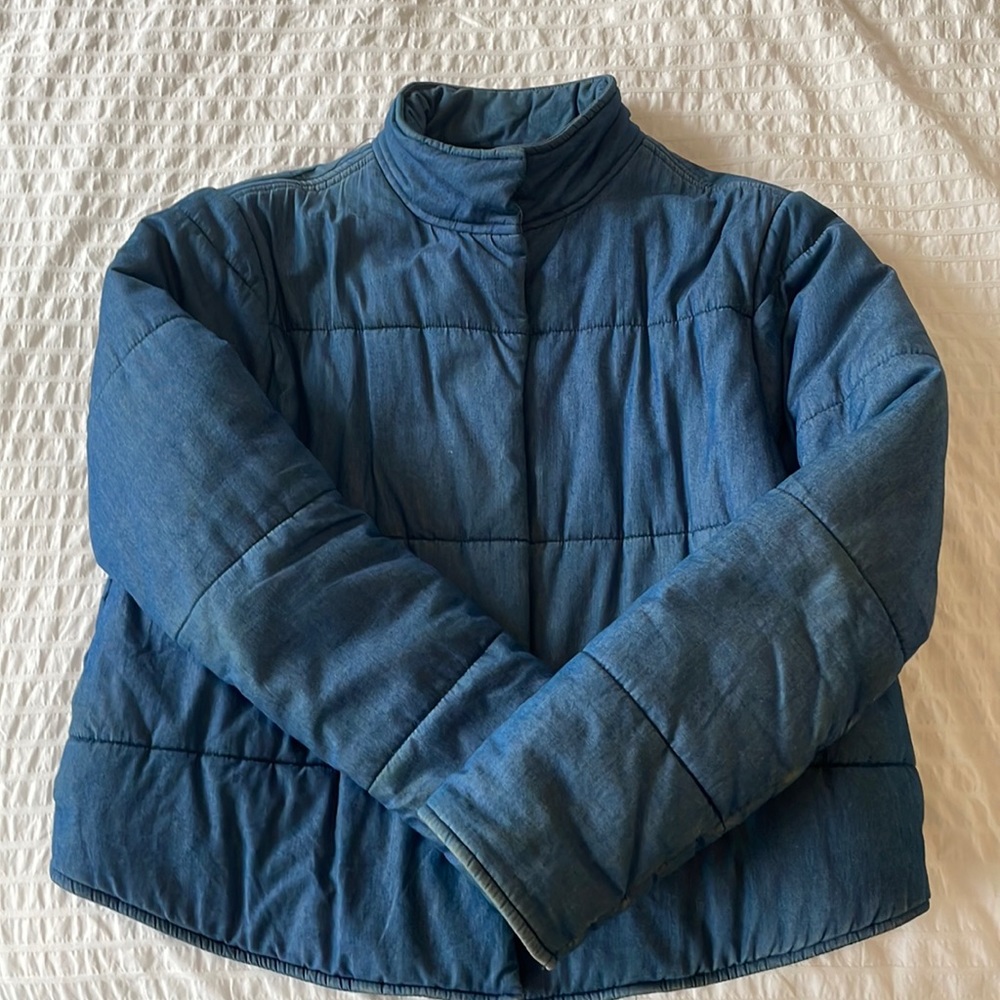 Indigo Oak + Fort Chambray Puffer in XS